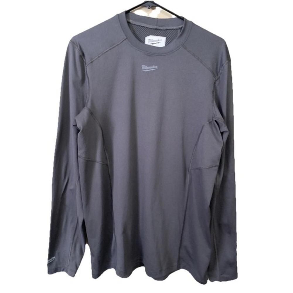 Milwaukee T Shirt Men's M Gray Workskin Base Layer‎ Peformance Stretch